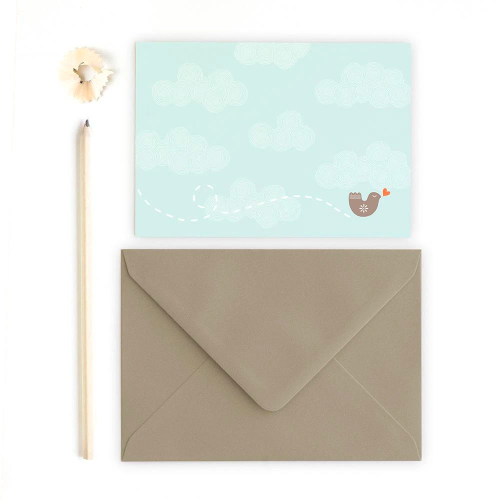 Love Bird Flat Note Cards | Freya Art & Design | Boxed Card Sets
