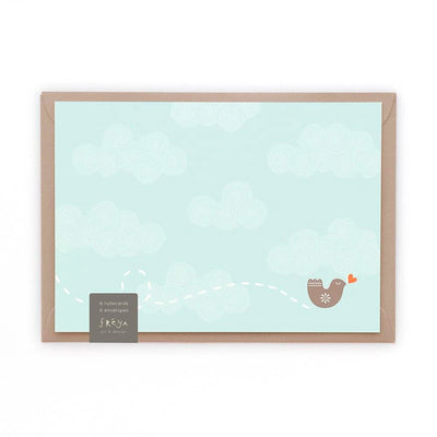 Love Bird Flat Note Cards | Freya Art & Design | Boxed Card Sets