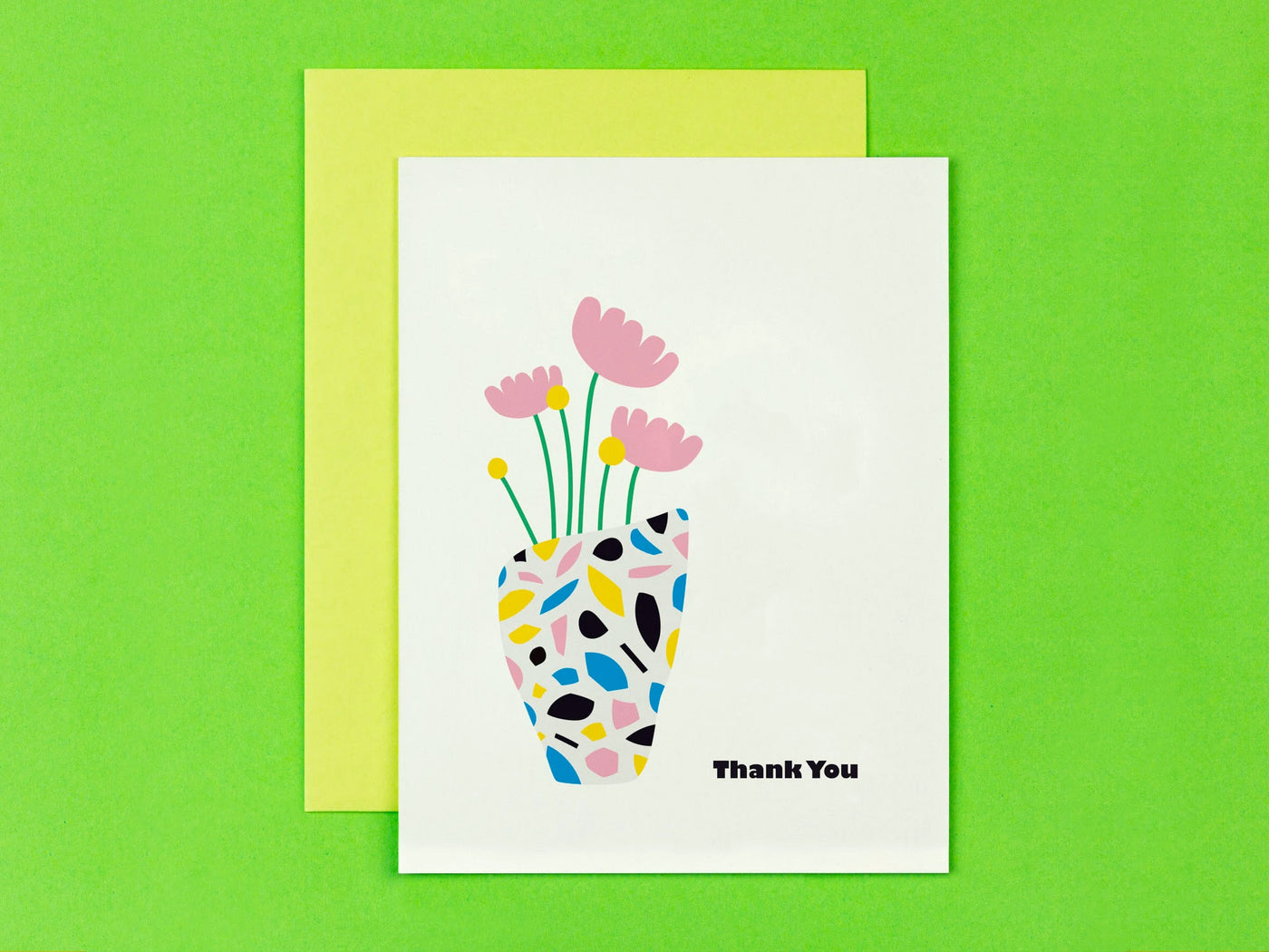Terrazzo Vase Thank You Card | My Darlin' | Thank You