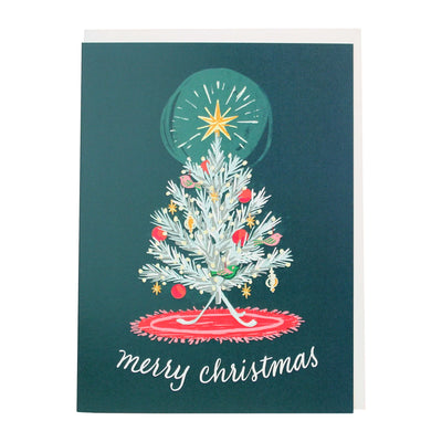 Vintage Tree Christmas Cards / Boxed Set of 10 | Smudge Ink | Seasonal Card Sets