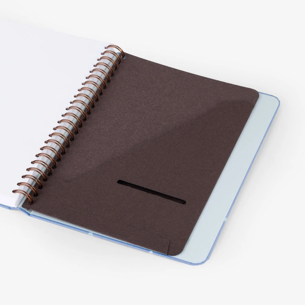 Black Plaid Wirebound Notebook with dotted pages | Mossery | Dotted Notebooks